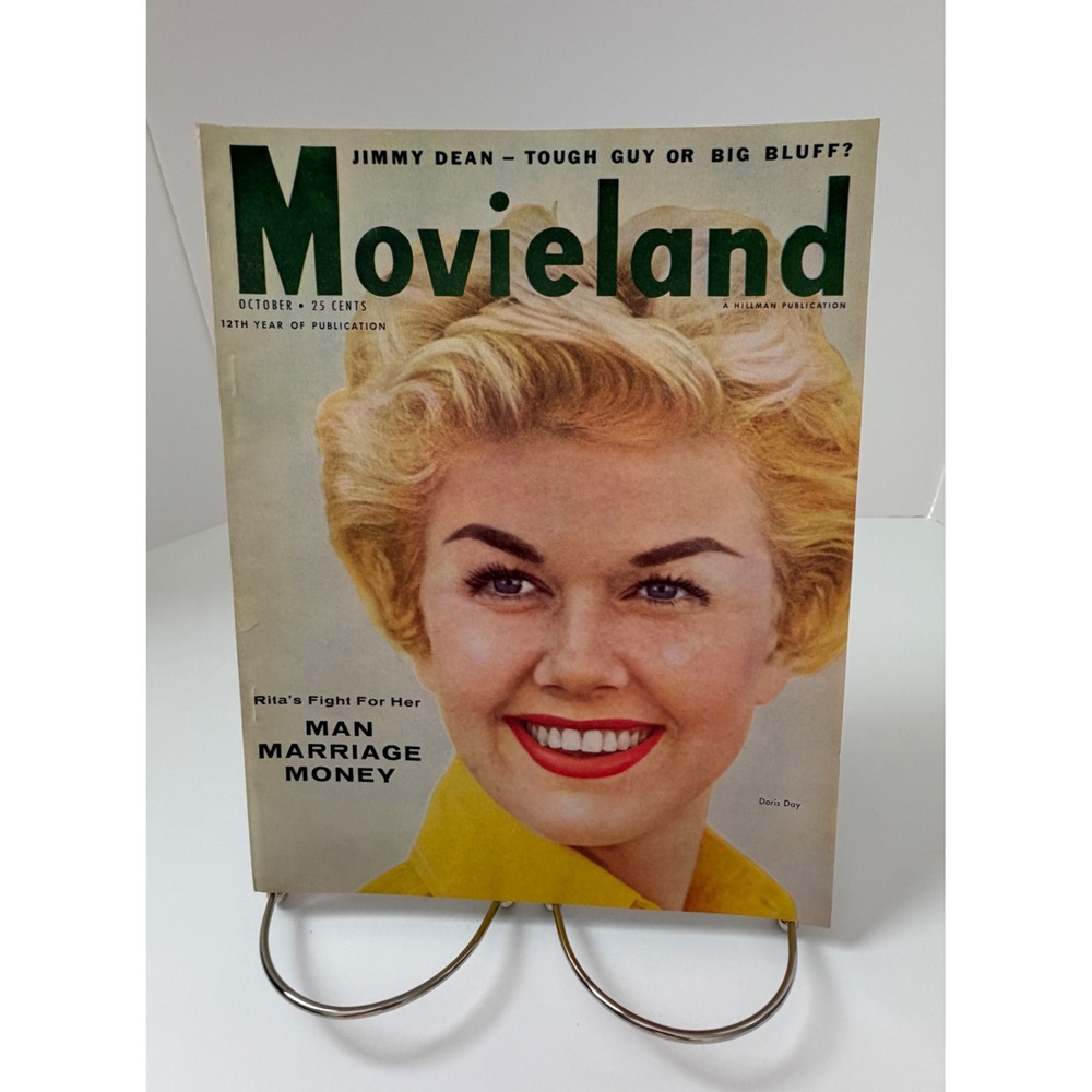 Vintage Movieland Magazine October 1955 Doris Day Jimmy Dean Hollywood
